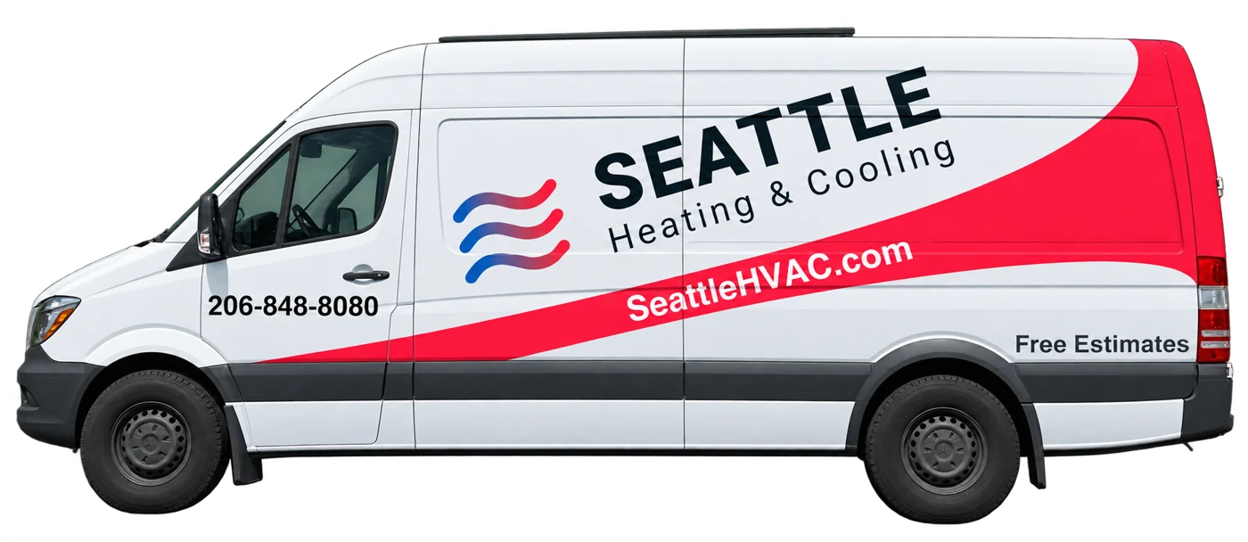 Seattle Heating & Cooling service van