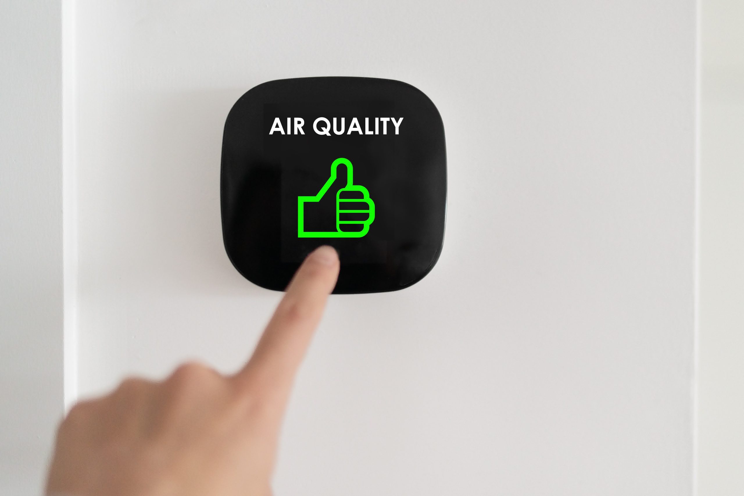 A positive air quality reading.